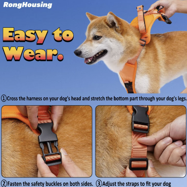 Hachiko™ Premium dog harness with integrated leash